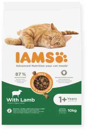 IAMS Kattenvoer Volwassen met Lam – 10 kg Flitsaanbieding