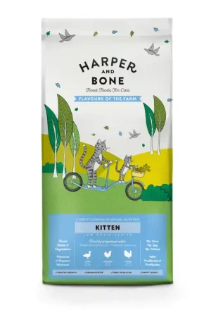 Direct Verzonden Harper en Bone Kittenvoer Flavours of the farm 2kg