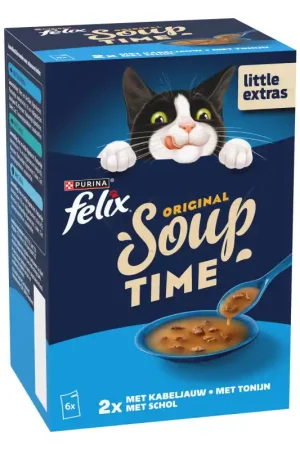 Gereduceerde Prijs Felix Soup Vis Selectie 6X48 g