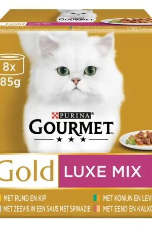 Koopje Gourmet Gold Blik Luxe Mix MP 8 x 85 gr