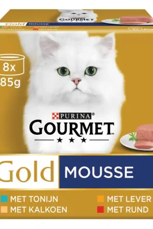Gourmet Gold Blik Mousse Ton&Lev&Kal&Rnd MP 8 x 85 gr Rechtstreeks Van De Fabrikant