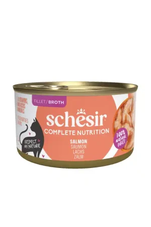 Must-Have Schesir Complete Nutrition Kat Blik Bouillon Zalm 85 gr