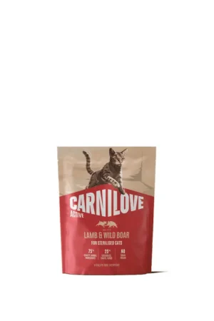 Carnilove Active Lam en Wildzwijn Gesteriliseerde Kat 400 gram Snelle Levering