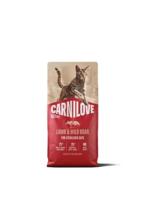 Hete Deal Carnilove Active Lam en Wildzwijn Gesteriliseerde Kat 6 kg