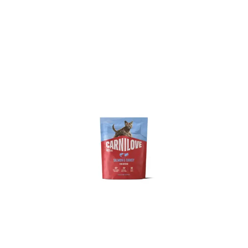 Meest Verkocht Carnilove Active Zalm en Kalkoen Kitten 400 gram