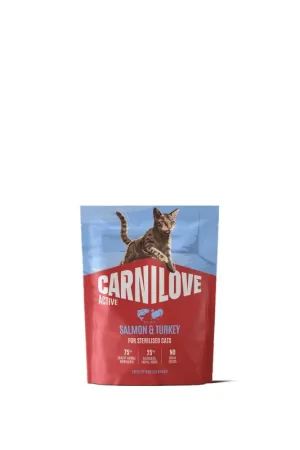 Koop Online Carnilove Active Zalm en Kalkoen Gesteriliseerde Kat 400 gram