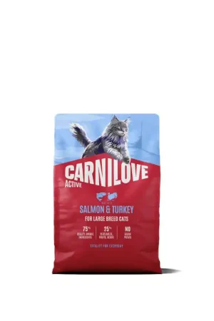 Must-Have Carnilove Active Zalm en Kalkoen Grote Kat 2 kg