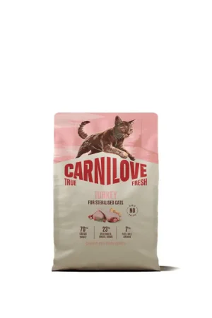 Carnilove True Fresh Kalkoen voor Gesteriliseerde Kat 2 kg Snelle Levering