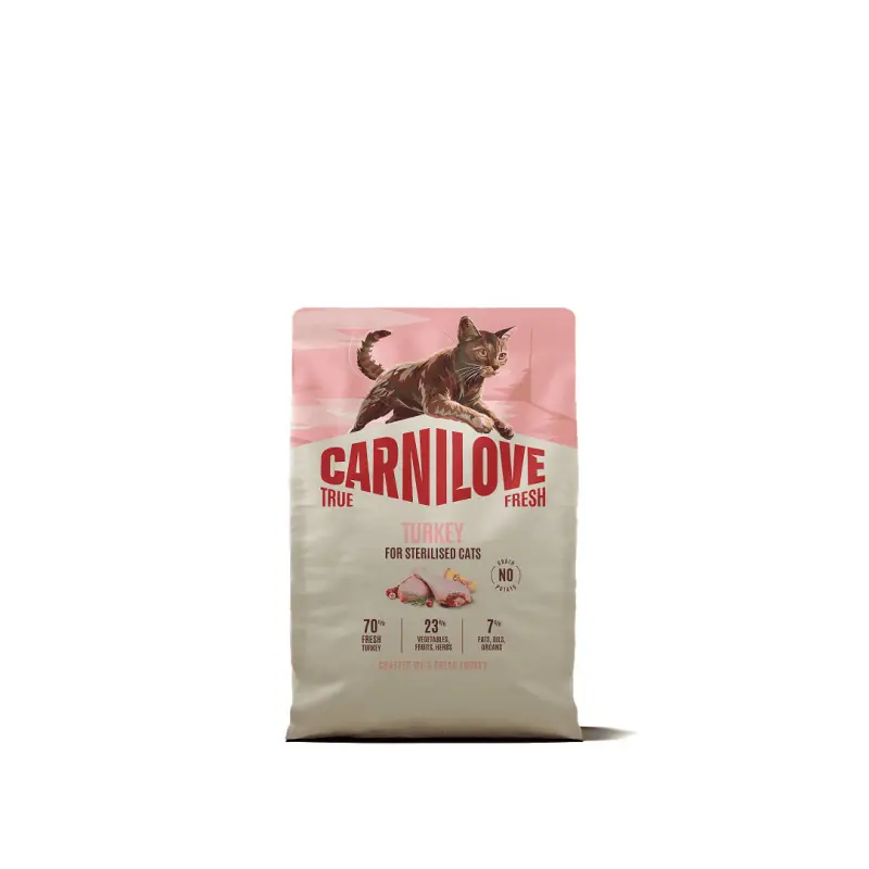Carnilove True Fresh Kalkoen voor Gesteriliseerde Kat 2 kg Snelle Levering