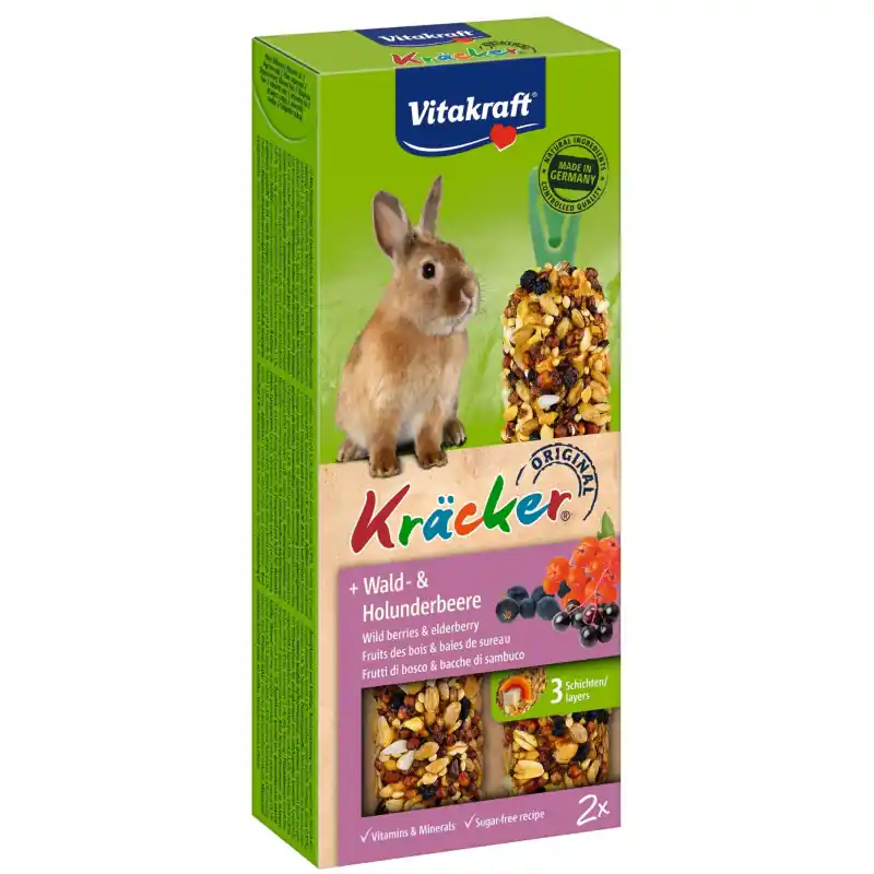 Alleen Vandaag Vitakraft Kräcker Konijn Bosbes en Vlierbes 2 stuks
