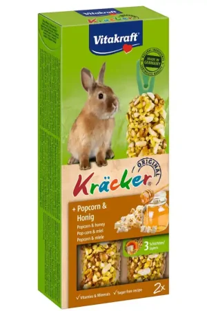 Meest Verkocht Vitakraft Kräcker Konijn Popcorn en Honing 2 stuks