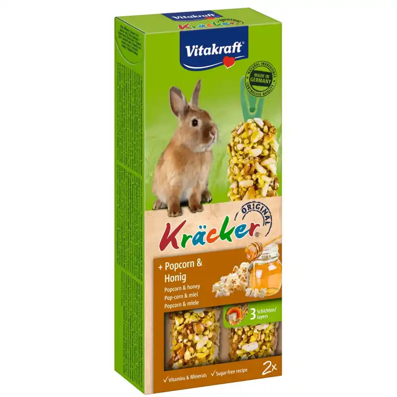 Meest Verkocht Vitakraft Kräcker Konijn Popcorn en Honing 2 stuks