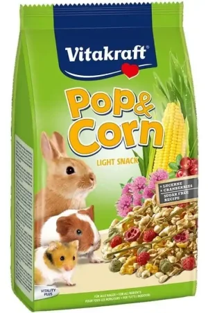 Vitakraft Pop & Corn voor Knaagdieren en Konijnen Gecertificeerd