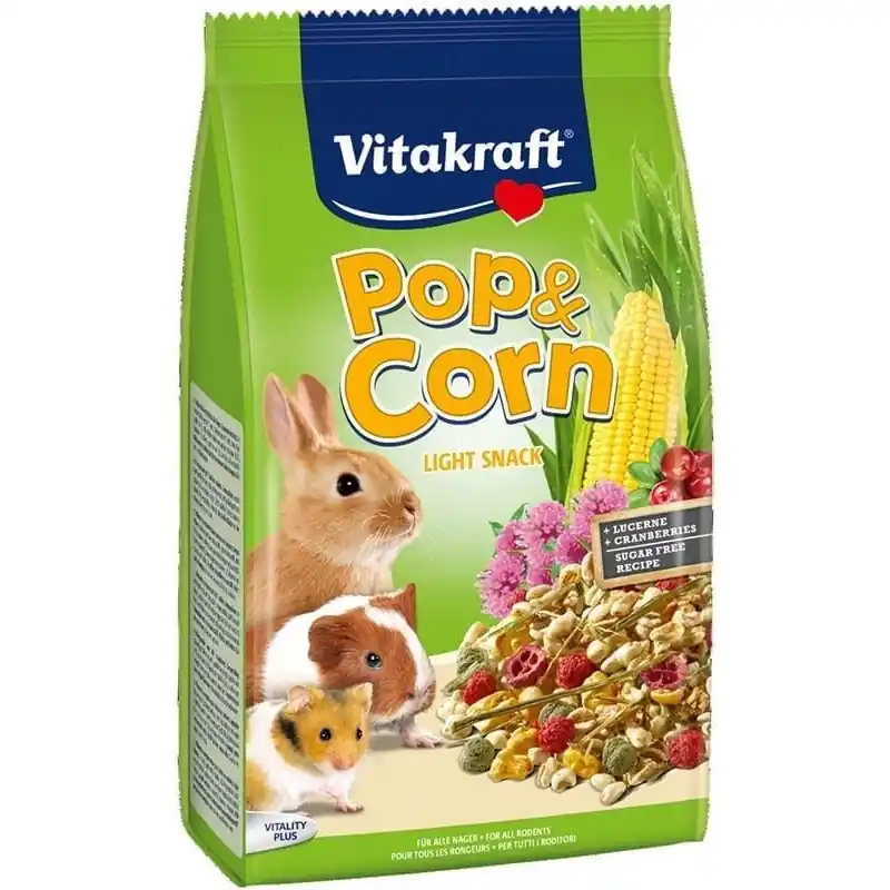 Vitakraft Pop & Corn voor Knaagdieren en Konijnen Gecertificeerd