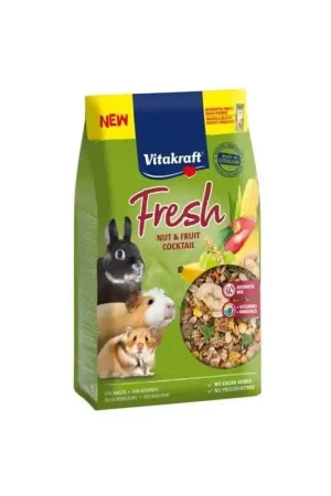 Vitakraft Fresh Nut & Fruit Cocktail voor Konijnen & Knaagdieren Tijdelijk Beschikbaar