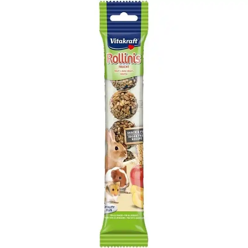 Laatste Kans Vitakraft Rollinis Fruit voor Knaagdieren & Konijnen