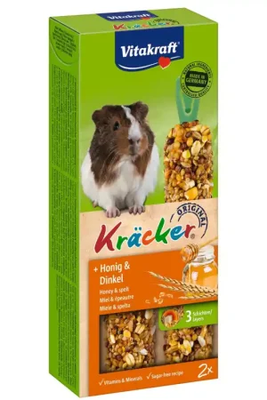 Vitakraft Kräcker Cavia Honing en Spelt 2 stuks Snelle Levering