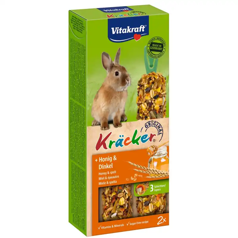 Nu Kopen Vitakraft Kräcker Konijn Honing en Spelt 2 stuks