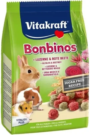 Premium Vitakraft Bonbinos met Alfalfa en Rode Bieten