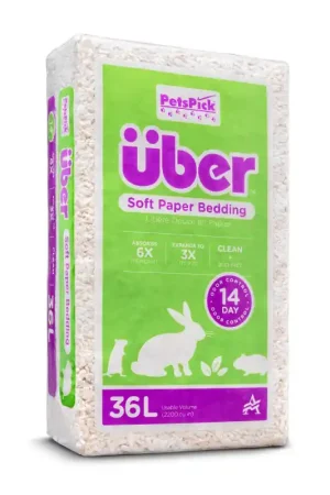 Dagaanbieding Petspick Uber Paper Bedding White 36 Liter