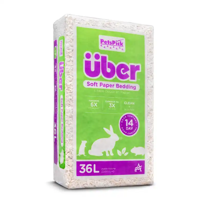Dagaanbieding Petspick Uber Paper Bedding White 36 Liter