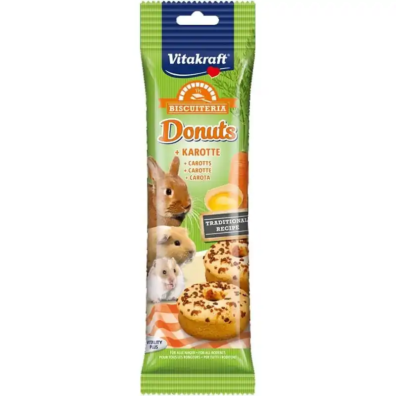 Vitakraft Wortel Donuts voor Knaagdieren & Konijnen Rechtstreeks Van De Fabrikant