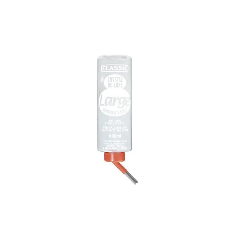Crystal Deluxe Large Drinkfles ca. 600 ml Transparant Veilige Betaling