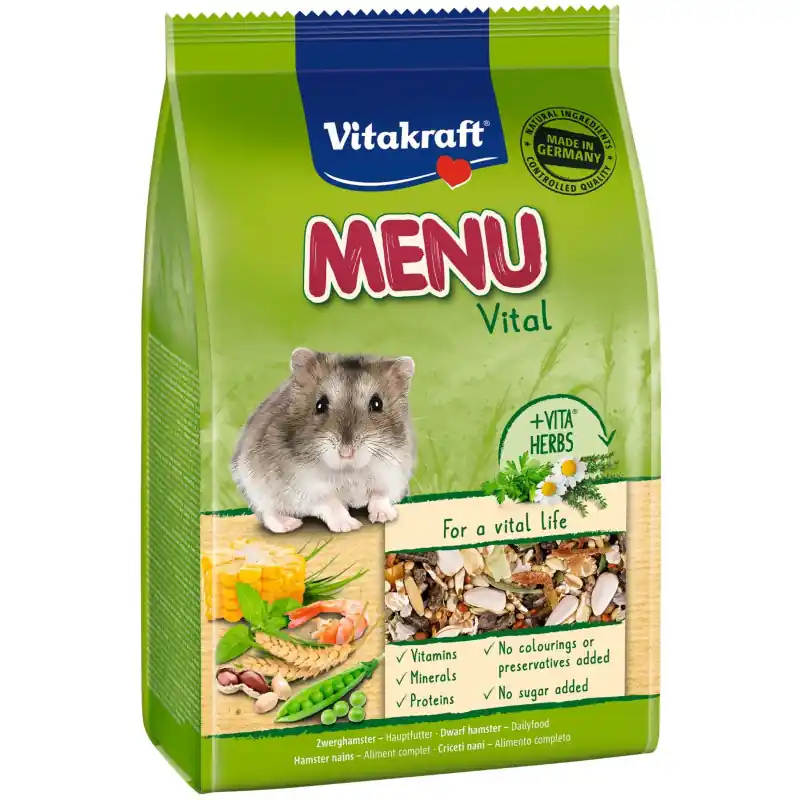 Beperkt Aanbod Vitakraft Menu Vital Dwerghamstervoeding 400 Gram
