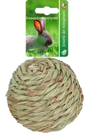 Populair Boony Grasbal Geweven met Bel 12 cm