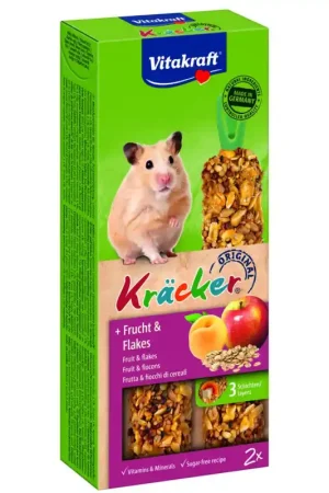 Vitakraft fruit/flakes-kräcker hamster 2in1 Bestseller