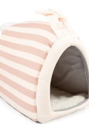DuvoPlus Striped Konijnenhuis Pluche Meerkleurig Fabrieksprijs
