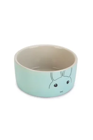 Beeztees Keramisch Knaagdierenvoer- en Waterbakje Joela Grijs/ Mint Merkproduct