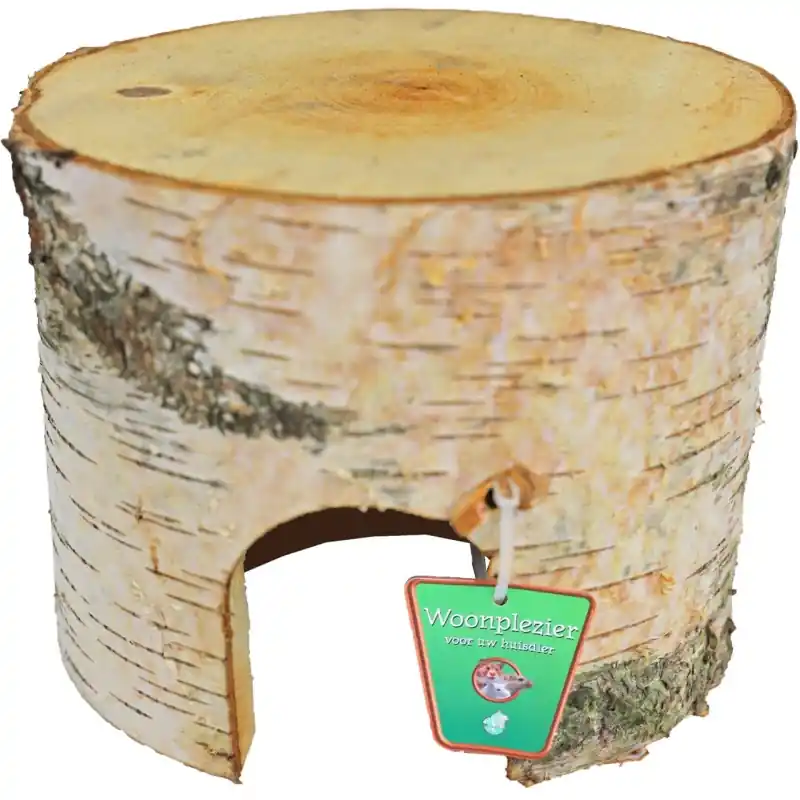 Knaagdier Berkenhuis Rond Medium 14 cm Uitverkoop