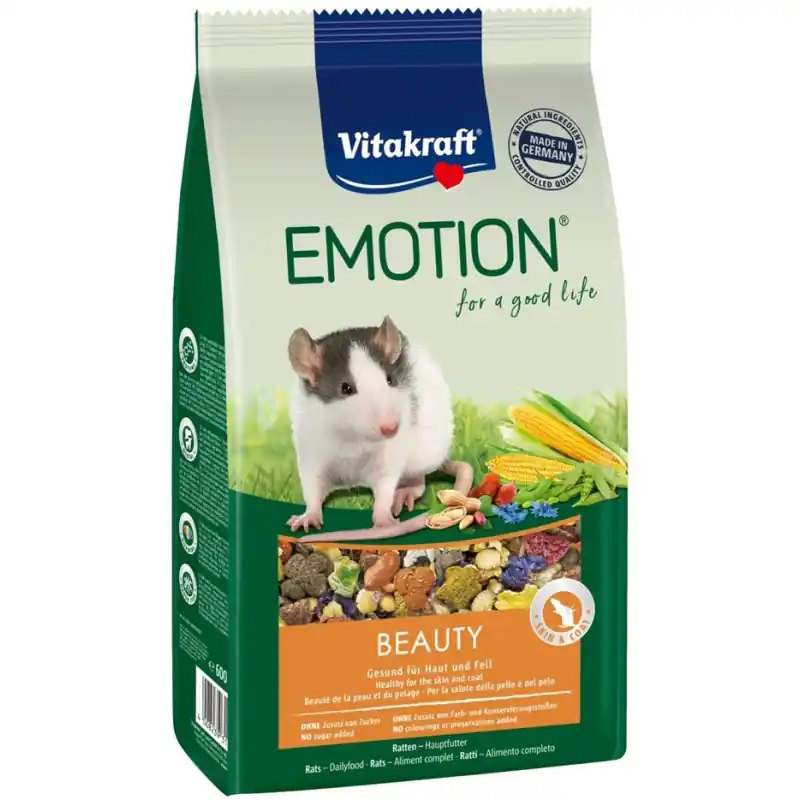 Weekendaanbieding Vitakraft Emotion Beauty All Ages Rat 600 Gram