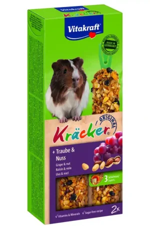 Vitakraft druif/noot-kräcker cavia 2in1 Dagaanbieding