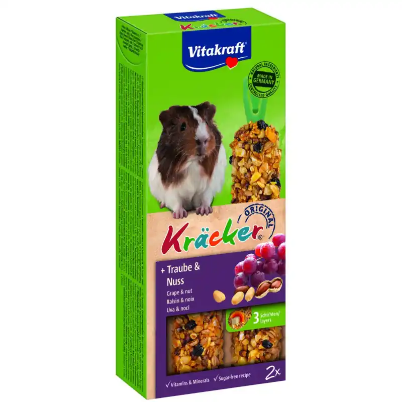 Vitakraft druif/noot-kräcker cavia 2in1 Dagaanbieding