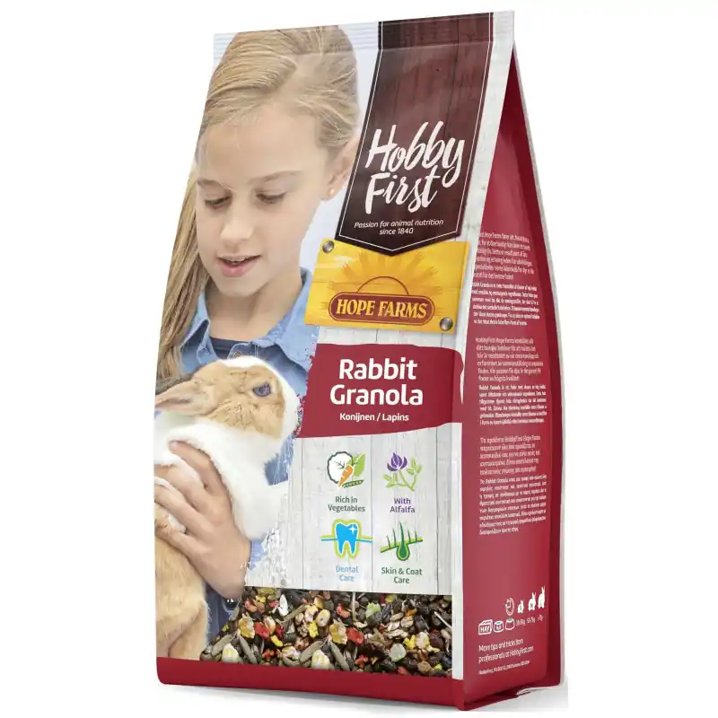Hobby First Hope Farms Rabbit Granola 2 kg Koop Vandaag