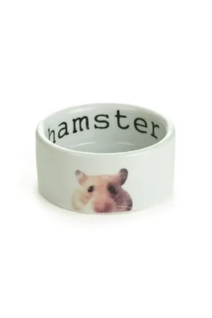 Must-Have Keramiek Hamstervoer- en Waterbakje Snapshot Wit