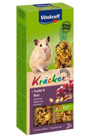 Vitakraft Kräcker Hamster Druif En Noot 2st Laatste Kans