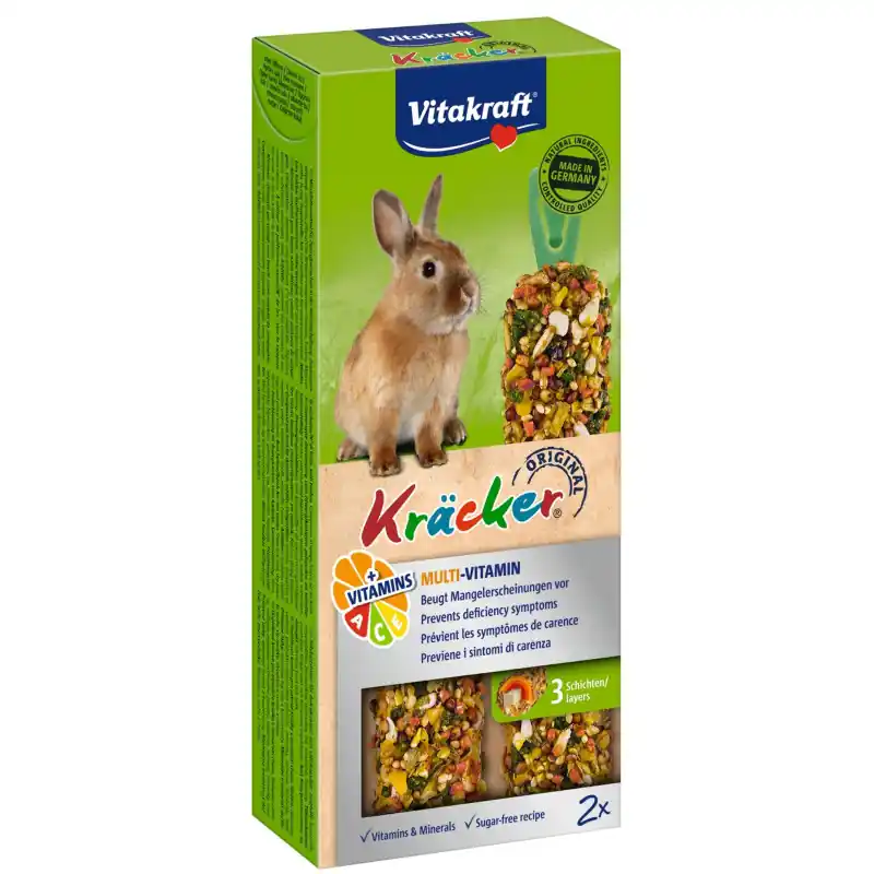 Vitakraft Multi Vitamine Kräcker Dwergkonijn 2in1 Seizoensaanbieding