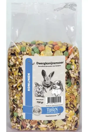 Direct Verzonden Tijssen Dwergkonijnenvoer 750 gram