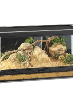 Gratis Retour Exo Terra Vista 90 Panoramisch Terrarium 90x45x45 cm