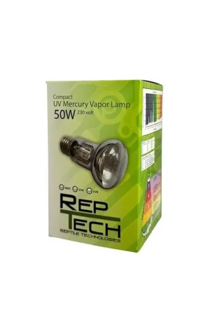 RepTech Compact UV Mercury Vapor Lamp 50W Gratis Retour