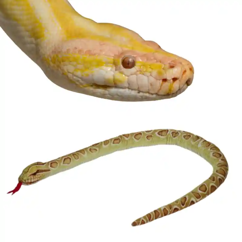 Lage Kosten Pluche Gouden Python Slang Knuffel 150cm
