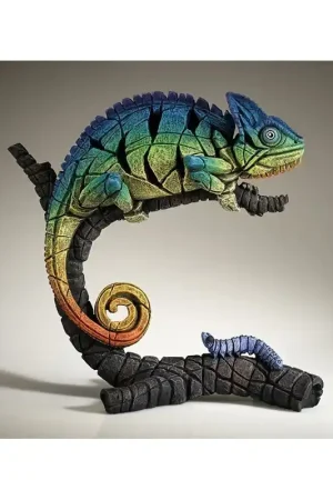 Edge Sculpture Kameleon Regenboog Blauw Lage Kosten