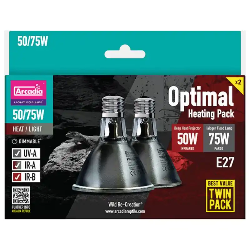 Voordeelprijs Arcadia Optimal Heating Twin Pack 50/75 W