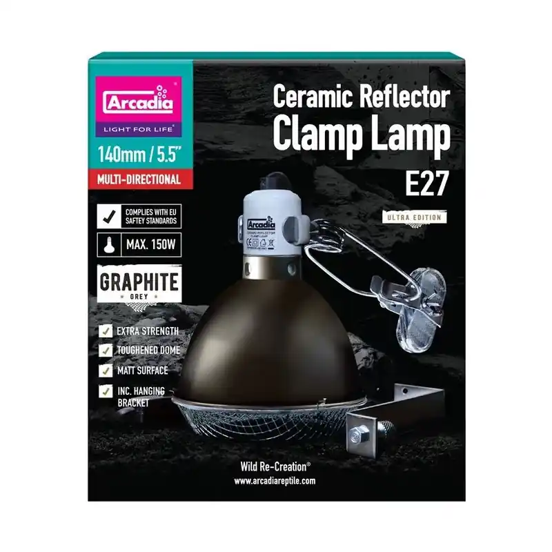 Arcadia Reflector Klem Lamp 200 MM Grafiet Weekendaanbieding