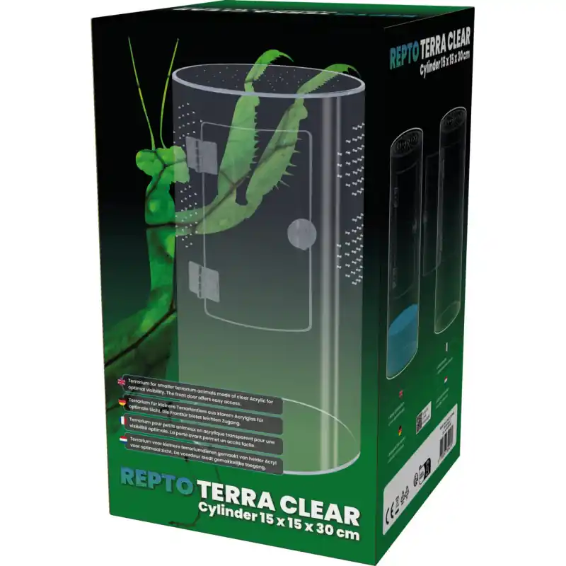 Terrarium Cylinder 15x15x30cm Express Levering