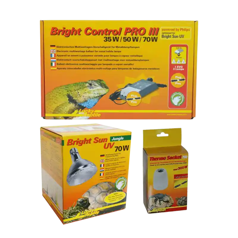 Nieuw Lucky Reptile Bright Sun UV Set Jungle 70W PRO