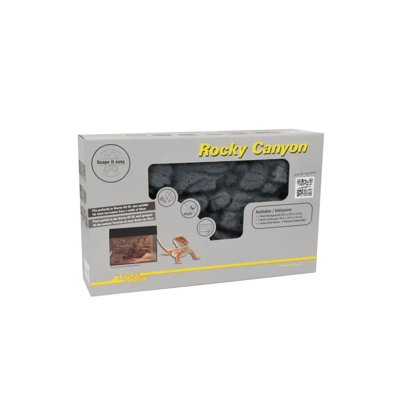 Shop Nu Lucky Reptile Rocky Canyon Basalt Grey 48x25x29 cm